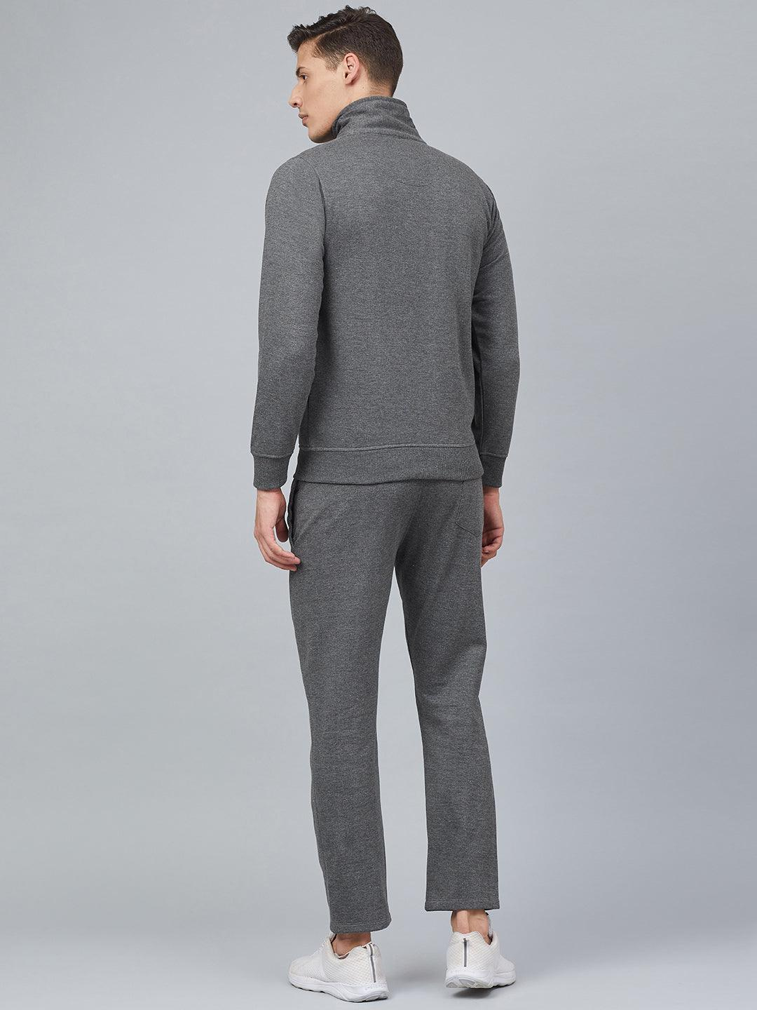 Men grey Black Winter Tracksuit